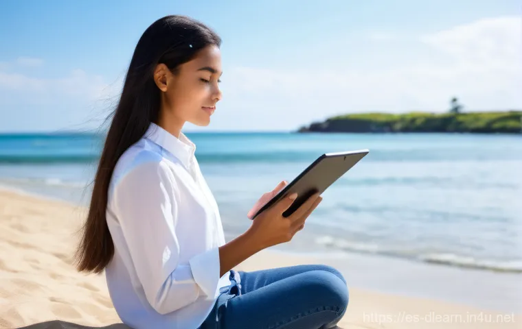 디지털 학습에서의 클라우드 기술 활용 - **Prompt 1: Global Digital Learning Journey**
A diverse young adult, wearing stylish but modest ...