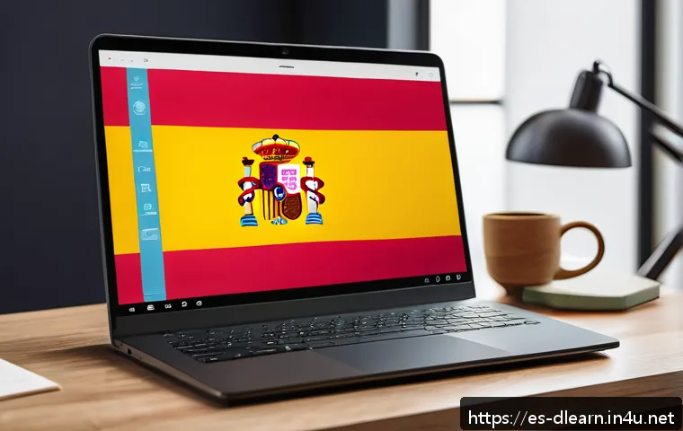 온라인 학습 시장 분석 - A modern online learning environment showcasing a diverse group of adult Spanish-speaking students u...